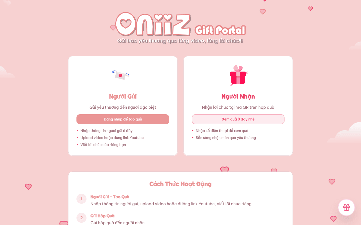 Oniiz Gift Portal